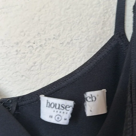 HOUSE OF‎ CB 'Domenica' Black Sweetheart Neckline Bandage Dress NWOT size S